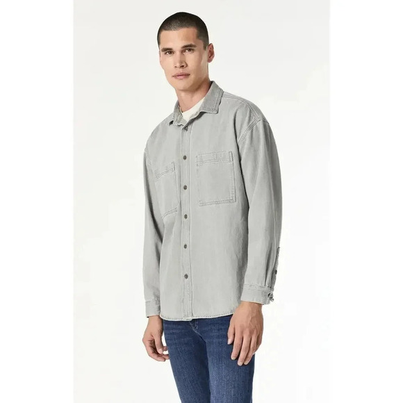 Mavi Men's Stefan Denim Jacket Shirt Stone Natural Dye Size XXL NWT - Picture 2 of 16